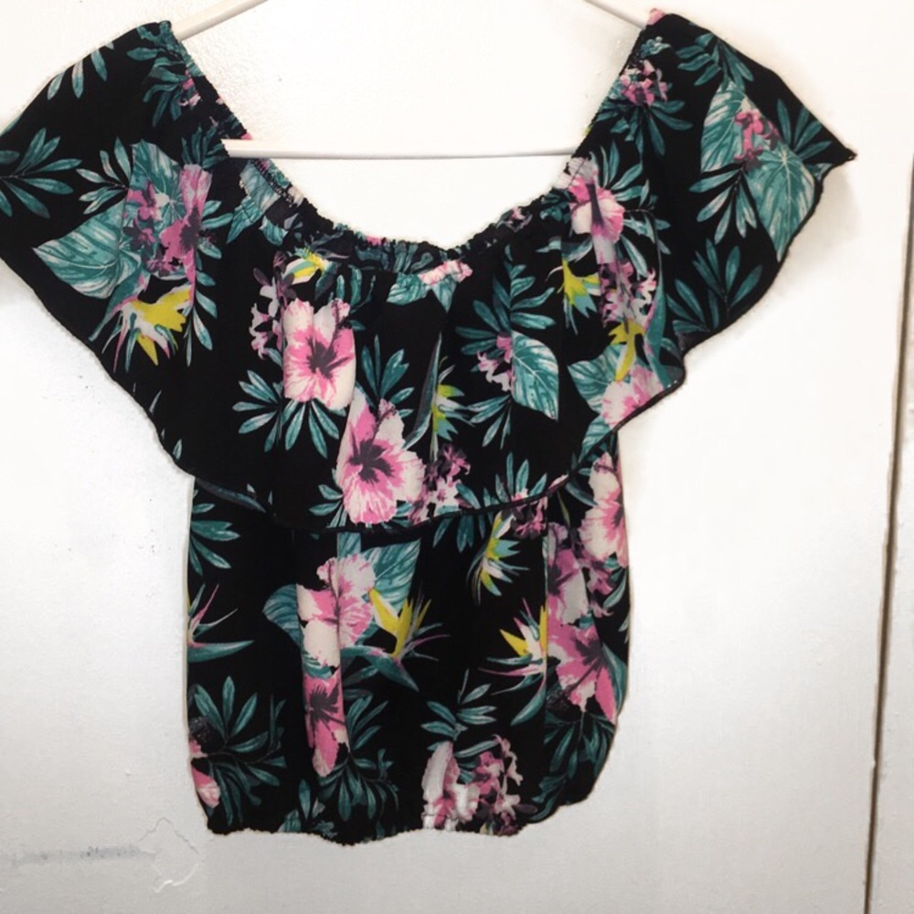 Floral Off The Shoulder Top
